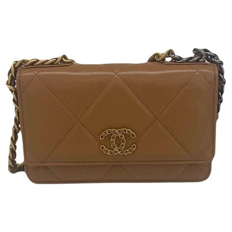 chanel 19 woc caramel|Chanel fashion handbags.